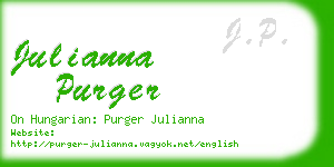 julianna purger business card